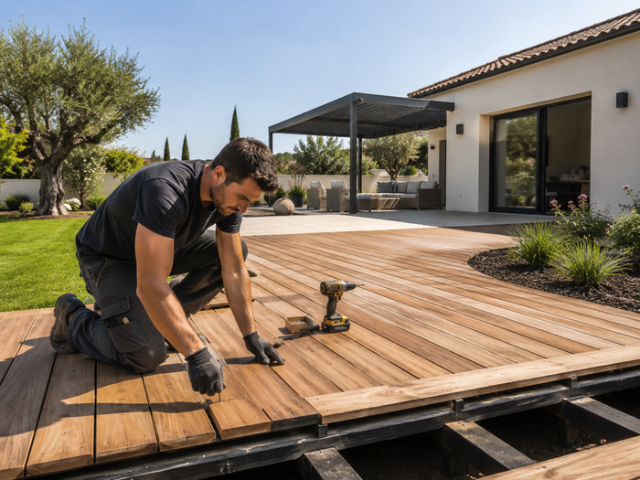 Création d'une terrasse en bois